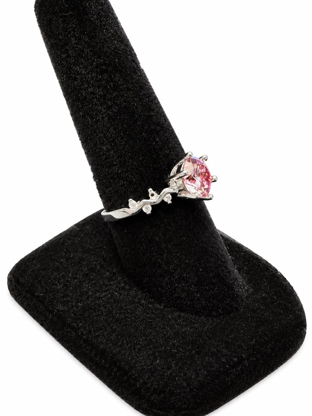 Sakura Pink Moissanite Ring